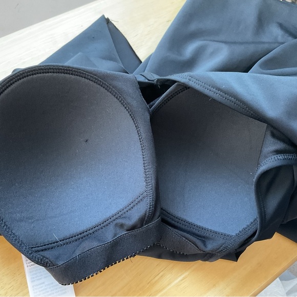 Denim & Co Beach Wrap Front Ruffle Swim Dress Size 10 - Picture 5 of 7